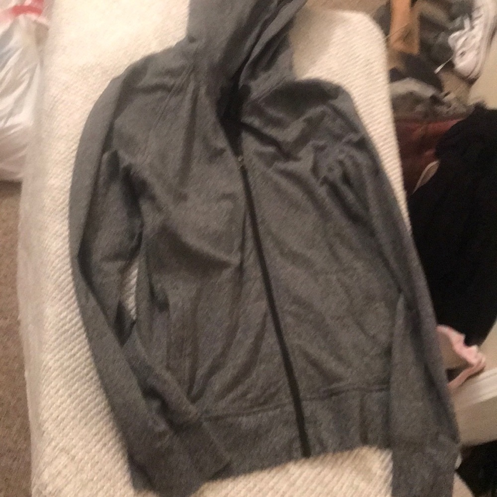 Lululemon Grey Loose Zip Up Hoodie
